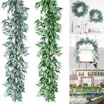 Artificial Plants Greenery Garland Willow Vine Silk Vines Leaf Wreath Dinner Wedding Home Decorations