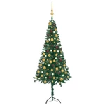 1.2m Artificial Christmas Tree with 150 LEDs, Easy Assembly Christmas Tree with Metal Stand and 95 Tips Decor for Home,