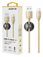 Datový kabel ALIGATOR PREMIUM 2A, USB-C, Gold