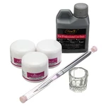Pro Acrylic Nail Art Set Kit Crystal Powder Liquid Manicure Tool Brush