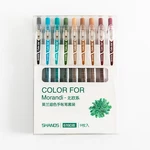 Morandi 9 Pcs/set Marker Pens 0.5mm Scrapbooking Paper Craft Colored Multi-Color Rainbow Graffiti Writing Painting Gel P