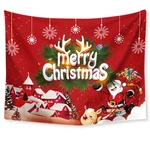 Christmas Style Tapestry Polyester 150x200cm Large Digital Printing Tapestry For Shop Decoration TV Background Wall Tabl