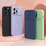 Nillkin for iPhone 13 / for iPhone 13 Pro/ for iPhone 13 Pro Max Case Smooth Shockproof with Slide Lens Protector Soft L