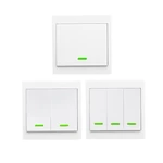 Wireless Remote Transmitter Sticky RF TX Smart For Home Living Room Bedroom 433MHZ 86 Wall Panel Works With SONOFF RF/RF