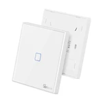 SONOFF T2EU RF Remote Controller 86 Type Wall Panel Sticky 433MHz RF Remote Control 1/2/3 Gang Works With SONOFF TX Wifi