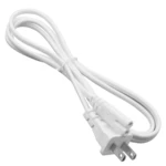 1.5m AC C8 US Plug Power Supply Adapter Cord Cable PVC White Power Adapter Connector Line for Monitor