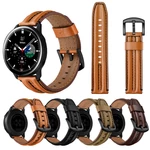 Bakeey 20MM Universal Keel Leather Watch Band Strap Replacement for Samsung Galaxy Watch4 Classic