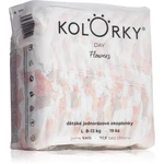 Kolorky Day Flowers jednorazové EKO plienky veľkosť L 8-13 Kg 19 ks