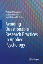 Avoiding Questionable Research Practices in Applied Psychology