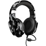 Trust GXT 323K CARUS herný headset 2x 3,5 mm jack (mic./slu.), jack 3,5 mm káblový cez uši čierna/sivá stereo