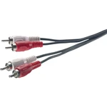 SpeaKa Professional SP-1300364 cinch audio prepojovací kábel [2x cinch zástrčka - 2x cinch zástrčka] 1.50 m čierna