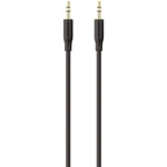 Belkin F3Y117bt2M jack audio prepojovací kábel [1x jack zástrčka 3,5 mm - 1x jack zástrčka 3,5 mm] 2.00 m čierna pozláte