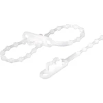 TRU COMPONENTS 1592904 TC-KTV145203 guľôčková sťahovacia páska 145 mm 2 mm prírodná s dvojitou hlavou 100 ks
