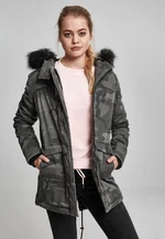 Ladies Overdyed Camo Parka dark camo