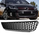 Car Honeycomb Hex Mesh Lower Grill Grille Black For Vw Mk6 Golf/Jetta Wagon 2010-2014