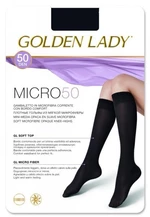 Golden Lady Micro 50 den podkolenky Univerzální camel/odstín béžové
