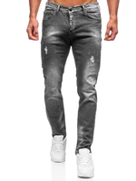 Černé pánské džíny regular fit Bolf 4006