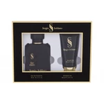 Sergio Soldano Black darčeková kazeta toaletná voda 50 ml + sprchovací gél 100 ml pre mužov