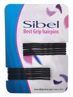 Vlnitá sponka Sibel Best Grip - 5 cm, černá - 12ks (9600054-02)