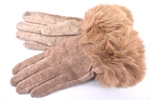 Dámské zateplené rukavice Arteddy - tmavě béžová