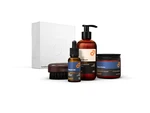 Beviro Väčší darčekový set oleja, balzamu, šampónu a kefy na bradu Beviro Complete Beard Set - Honkatonk Vanilla
