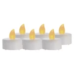 LED dekorace EMOS čajová sviečka biela, CR2032, vnútorná, vintage, 6 ks (DCCV11) LED dekorácia • čajová sviečka • príkon 0,06 W • výstupné napätie 1,5
