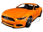 2015 Ford Mustang GT 5.0 Orange Metallic "Special Edition" 1/18 Diecast Model Car by Maisto