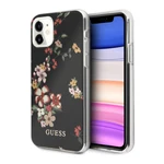 Tok Guess Flower Shiny N.4 for iPhone 11, fekete
