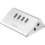 LogiLink UA0224 4 porty USB 2.0 hub  strieborná