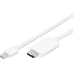 Digitus Mini-DisplayPort / HDMI káblový adaptér #####Mini DisplayPort Stecker, #####HDMI-A Stecker 1.00 m biela AK-34030