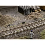 Auhagen  41619 H0 10 držiakov káblov a 2 boxy na prítlačné kladky hotový model
