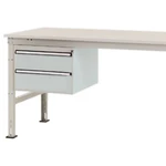 Manuflex ZB4514.7035  Spodná konštrukcia domu, stacionárne, využiteľná výška 300 mm s 2 zásuvkami. Pre hĺbku stola 1200