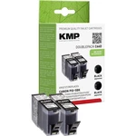 KMP Ink náhradný Canon PGI-5 kompatibilná Dual čierna C66D 1504,0021