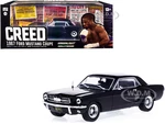 1967 Ford Mustang Coupe Matt Black (Adonis Creeds) "Creed" (2015) Movie 1/43 Diecast Model Car by Greenlight