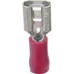 Faston zásuvka TRU COMPONENTS 1582969 2.80 mm x 0.50 mm, 180 °, částečná izolace, červená, 1 ks