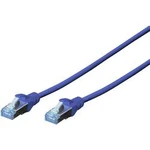 Síťový kabel RJ45 Digitus DK-1532-005/B, CAT 5e, SF/UTP, 0.50 m, modrá