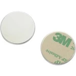 Samolepicí magnet TRU COMPONENTS N35-2502 1563971, (Ø) 25 mm, stříbrná, 1 ks