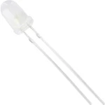 LED s vývody HuiYuan 5034W2D-EHE-A, typ čočky kulatý, 5 mm, 50 °, 20 mA, 700 mcd, bílá
