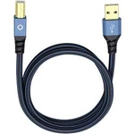 USB 2.0 kabel Oehlbach USB Plus B 9340, 50.00 cm, modrá