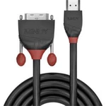 HDMI / DVI kabel LINDY [1x HDMI zástrčka - 1x DVI zástrčka 18+1pólová] černá 1.00 m