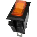 Kolébkový spínač SCI R13-72B-01 s aretací 250 V/AC, 10 A, 1x vyp/zap, černá, žlutá, 1 ks