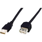 Kabel USB 2.0, USB A/USB zásuvka A, 3 m, Digitus