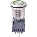 Tlačítkový spínač antivandal TRU COMPONENTS LAS1-BGQ-11ZE/G/12V, 250 V/AC, 5 A, nerezová ocel, 1 ks