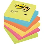 Post-it® lepicí poznámkové bloky Rainbow/654TFEN 76 x 76 mm 6 3M 7000033977, (š x v) 76 mm x 76 mm, ultražlutá , ultramodrá , neonově oranžová, ultrar
