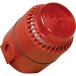 Siréna s blikajícím světlem ComPro Flashni (FL/RL/R/D/24/SEP/SW), 58-85 mA, IP65, červená