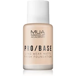 MUA Makeup Academy PRO/BASE dlouhotrvající matující make-up odstín #102 30 ml