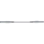 Měřicí silikonový kabel banánek 4 mm ⇔ banánek 4 mm MultiContact XMF-419, 2 m, šedá