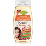 Bione Cosmetics Keratin + Ricinový olej hloubkově regenerační šampon na vlasy 260 ml Bione Cosmetics Keratin + Ricinový olej hloubkově regenerační šampon na vlasy 260 ml