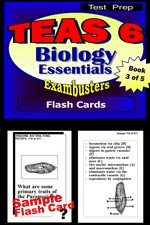 TEAS 6 Test Prep Biology Review--Exambusters Flash Cards--Workbook 3 of 5