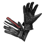 Moto rukavice W-TEC Classic  Jawa černá s červeným a bílým pruhem  XXL
